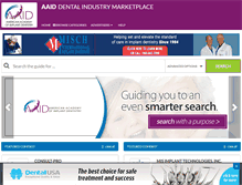 Tablet Screenshot of dentalindustrymarketplace.com